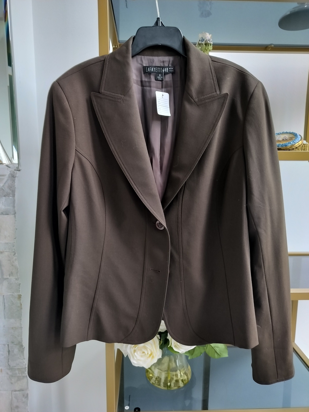 Lafayette 148 New York Brown Women's Tailored Blazer